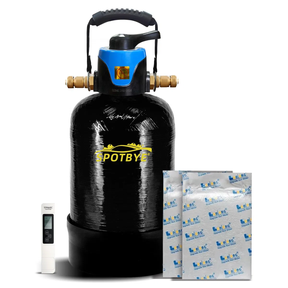 DI Autowaschwasserfilter 10 L avec dérivation, installation de lavage de voiture désionisée, DI car wash Filter Spotless Water pour voiture, VR, véhicules, motos, bateaux, aucune tache, aucun séchage