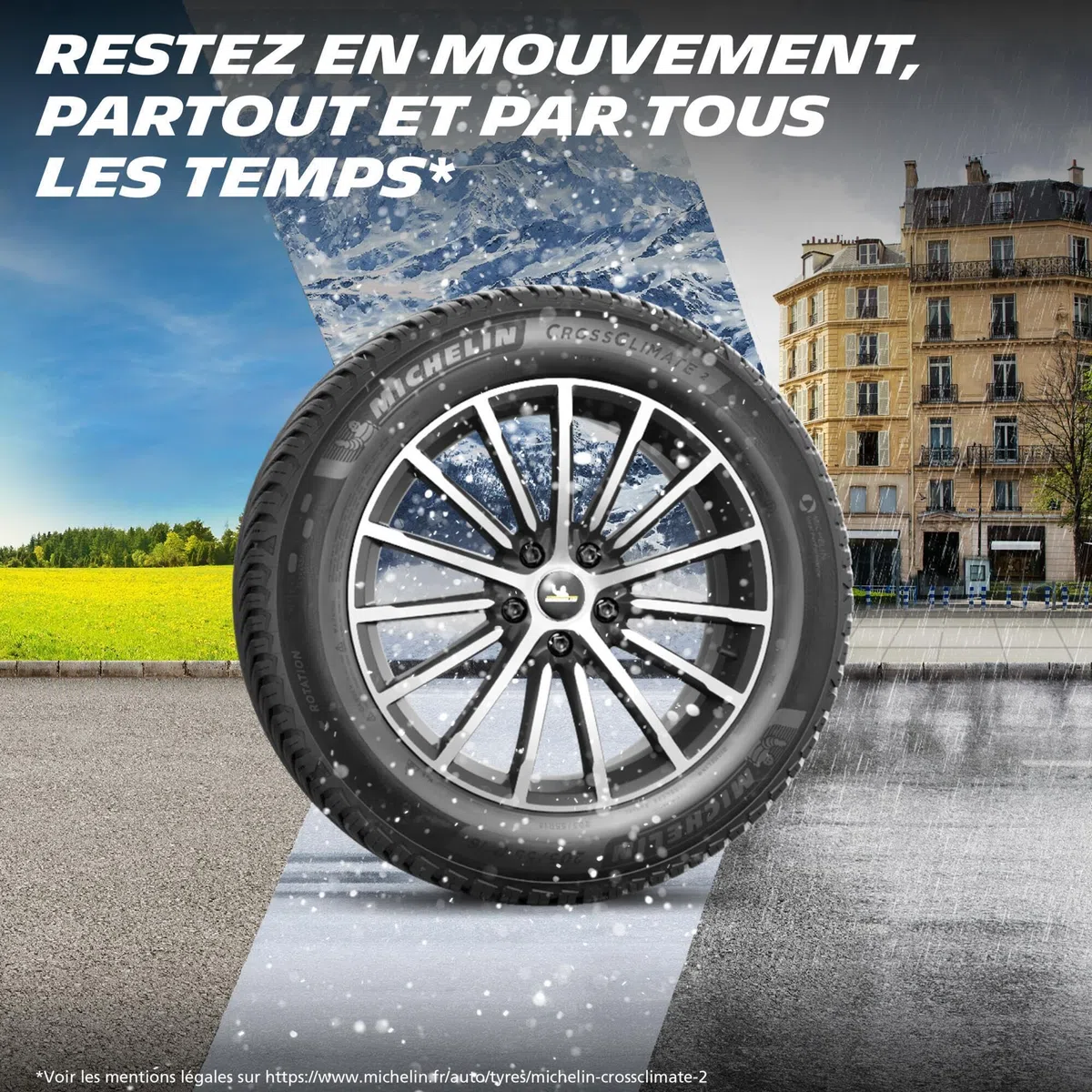 Pneu Toutes Saisons Michelin CROSSCLIMATE 2 215/55R18 95H