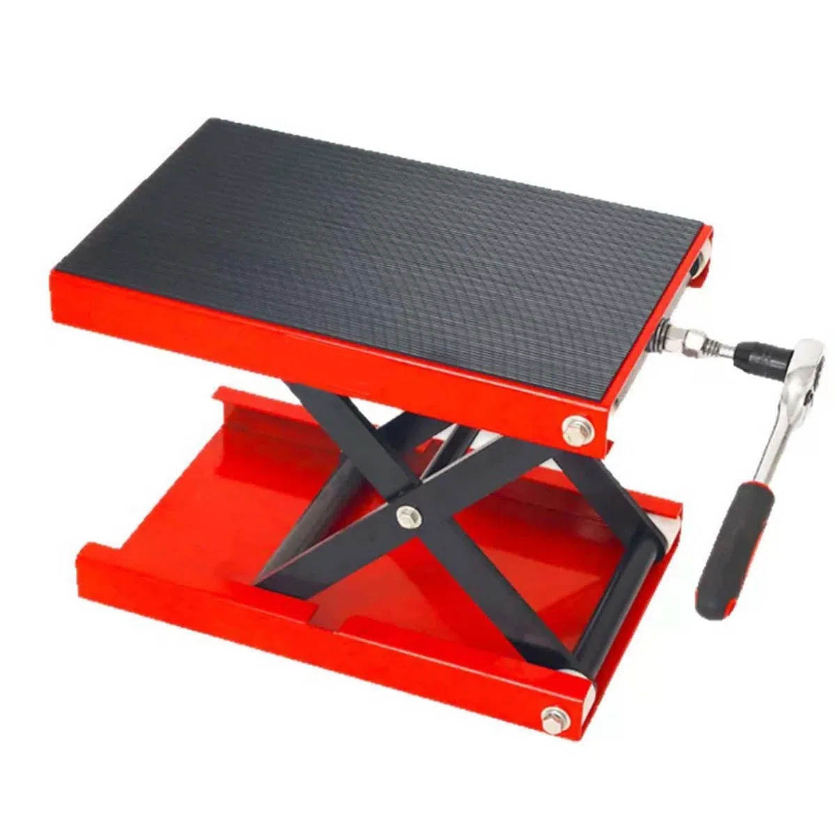 Béquille élévatrice pour Moto Tout-Terrain hydraulique, capacité 1100 LB, Hauteur réglable 9 à 38 cm, Plateforme de réparation Universelle pour Moto Tout-Terrain