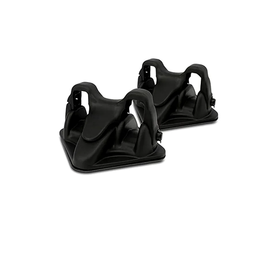 Compatible avec Fiat Panda porte-skis magnétique universel pour toit de voiture non en verre, 2 paires de skis porte-skis homologué aimanté noir