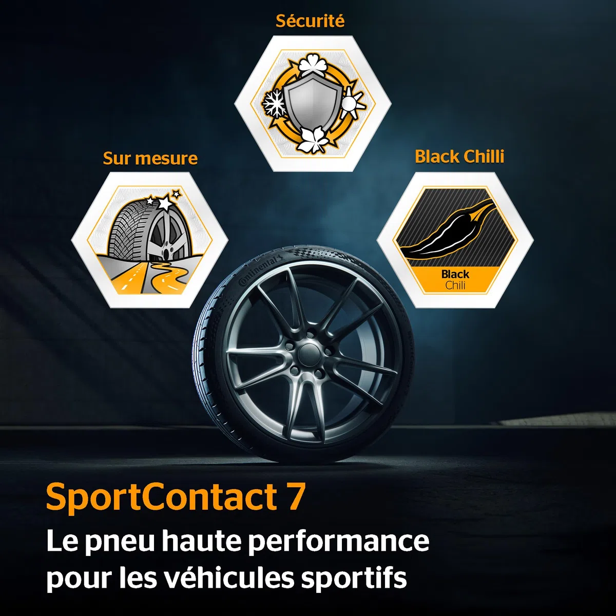 CONTINENTAL - SportContact 7-255/35 ZR 19-96Y/D/A/73dB - pneus d'hiver