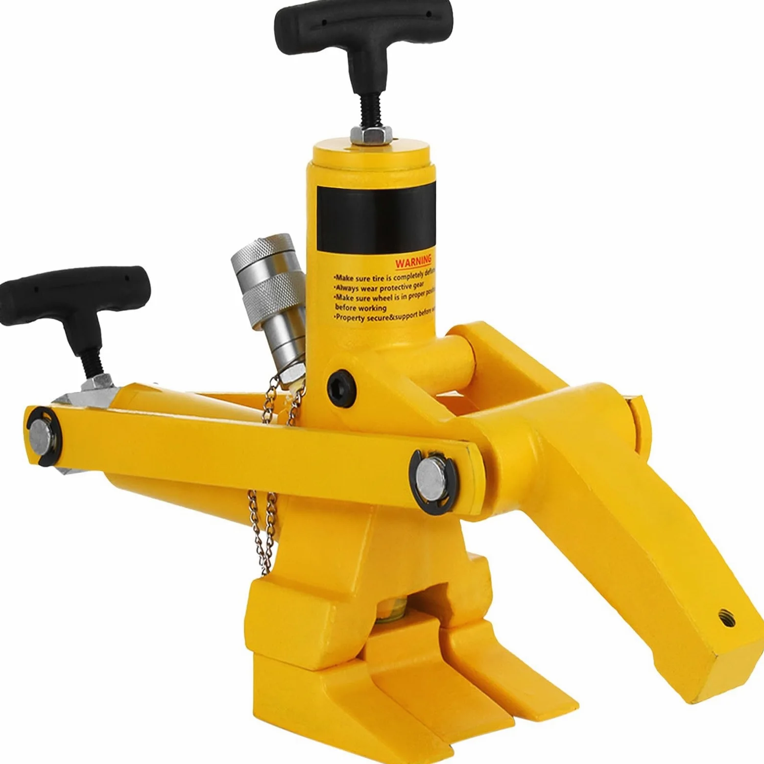 Kit d'outils de brise-perle de changeur de réparation hydraulique de pneu de voiture de 750bar / 10000PSI avec pompe à pied adapté à tous les types de pneus(Tire Bead Breaker)