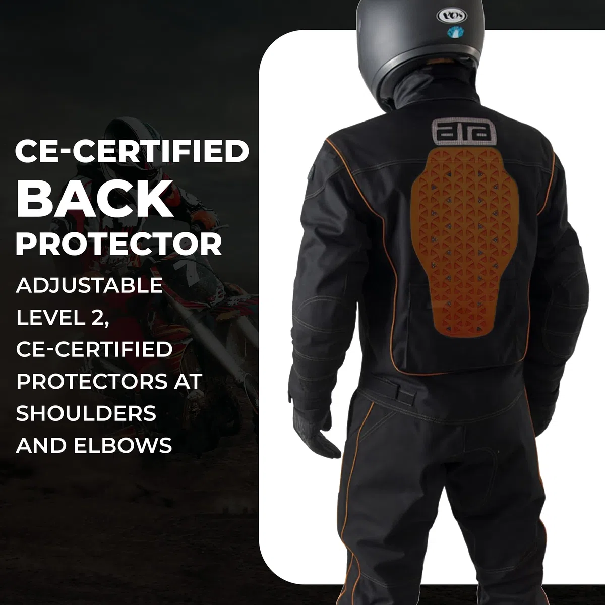 Combinaison de moto en cuir 2 pièces - Combinaison de course de moto en cuir de qualité supérieure - Légère, CE niveau 2
