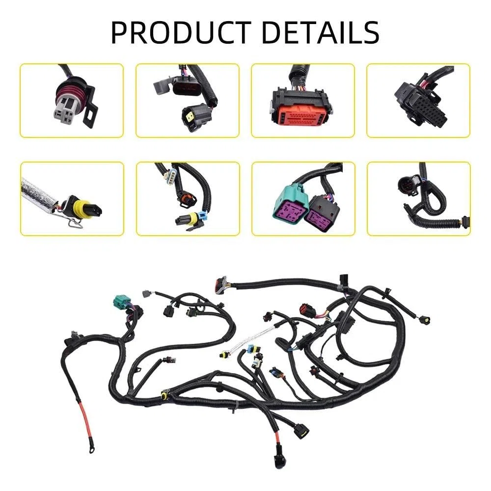 Faisceau Moteur Diesel pour Super pour Duty 6.0L 2004 Faisceau de câbles de Transmission Assemblage de câbles Automobiles 4C3Z-12B637-CA Faisceau Moteur rangé