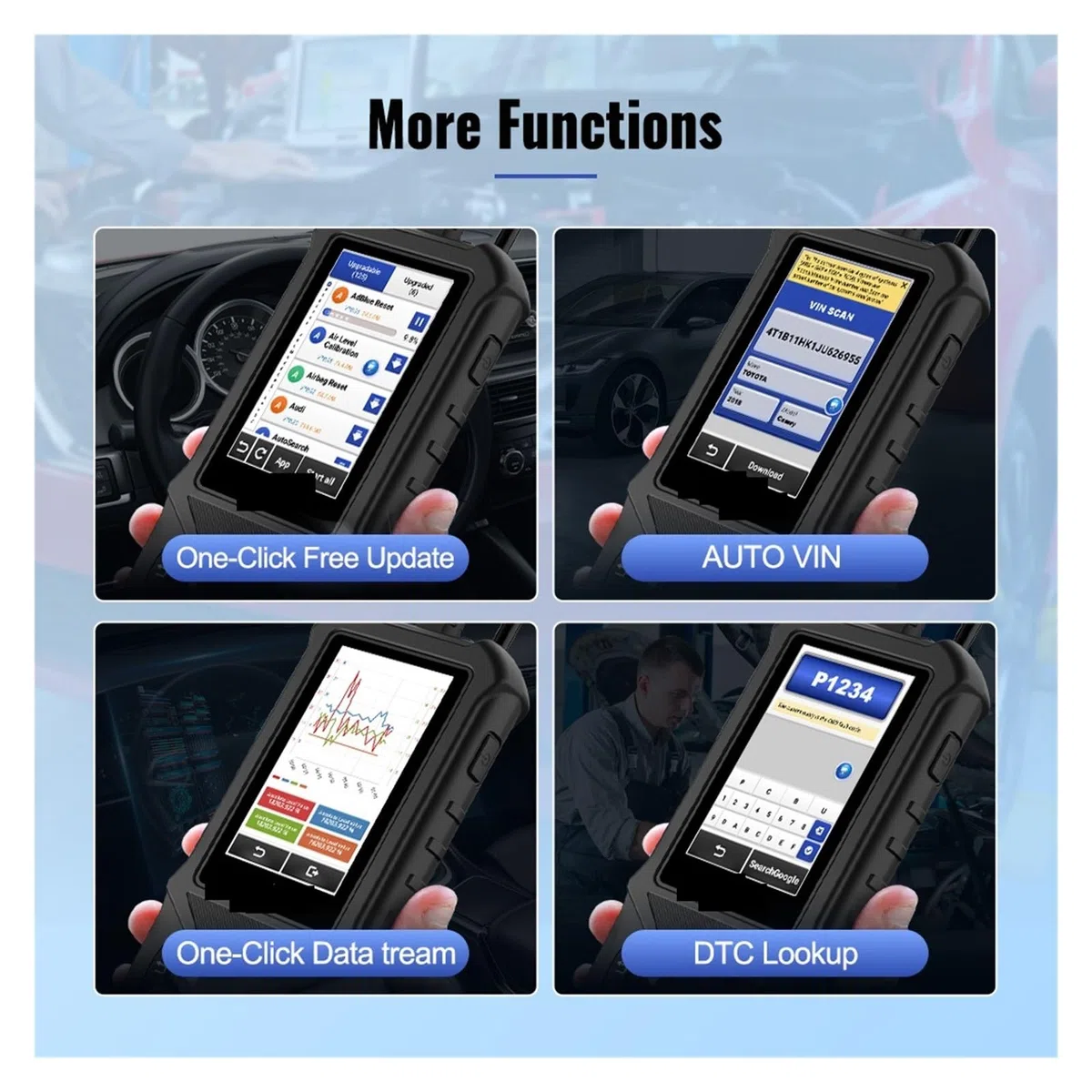 Scanner pour Voiture, CDE900 Obd2 Outils de diagnostic automatique voiture Scanner Lecteur code Vérifier le moteur voyant du d'émissions