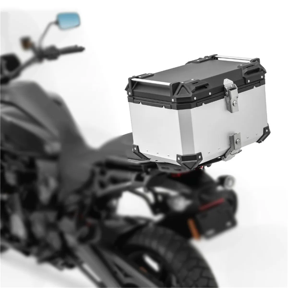 Boîte à Bagages pour BMW R1200GS LC R1250GS pour H-Onda CRF1000L CRF1100L Adventure Valise Arrière De Moto en Aluminium, Coffre Rangement, Boîte À Outils, Voyage(36L Silver X Box)