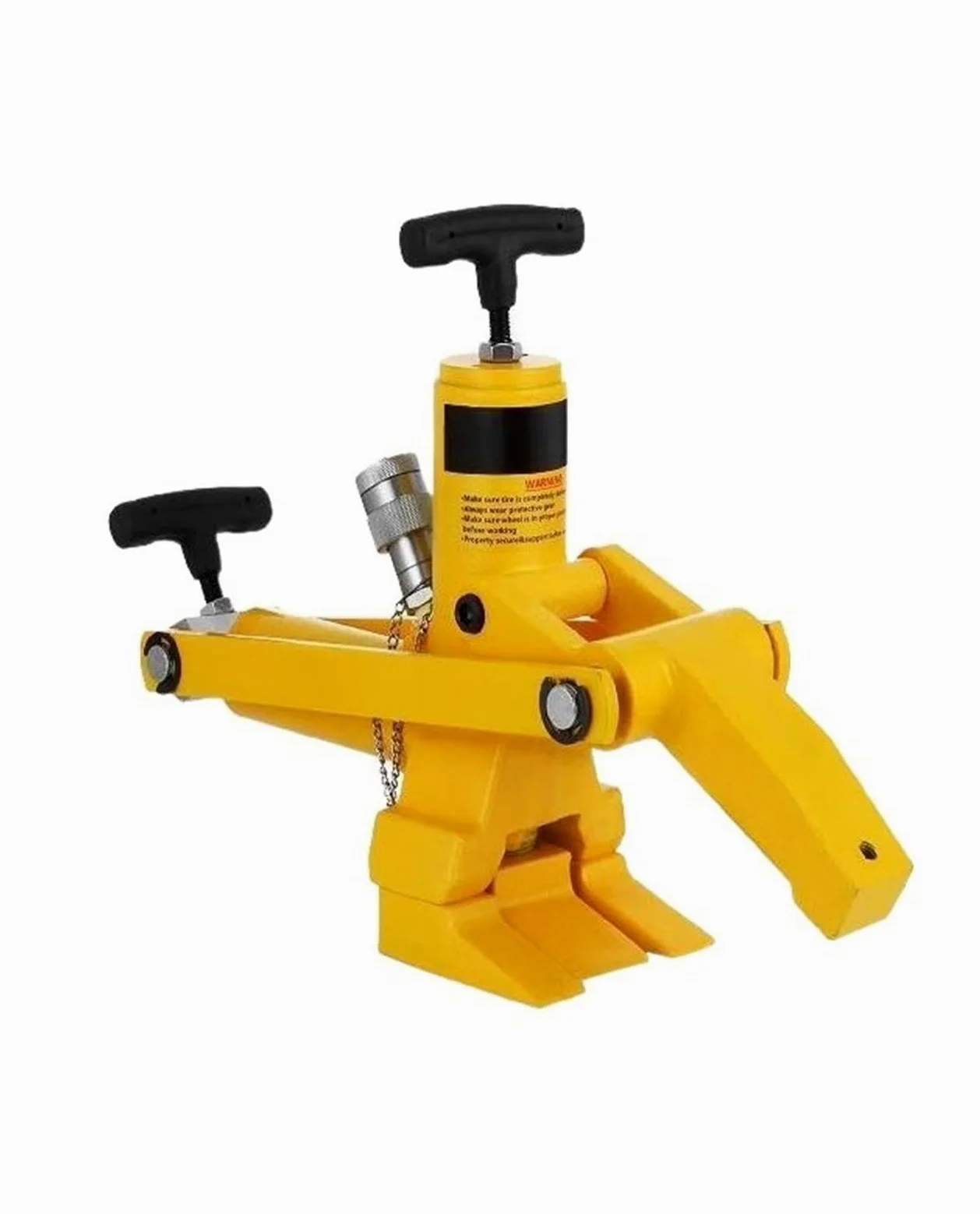 Kit d'outils de brise-perle de changeur de réparation hydraulique de pneu de voiture de 750bar / 10000PSI avec pompe à pied adapté à tous les types de pneus(Tire Bead Breaker)