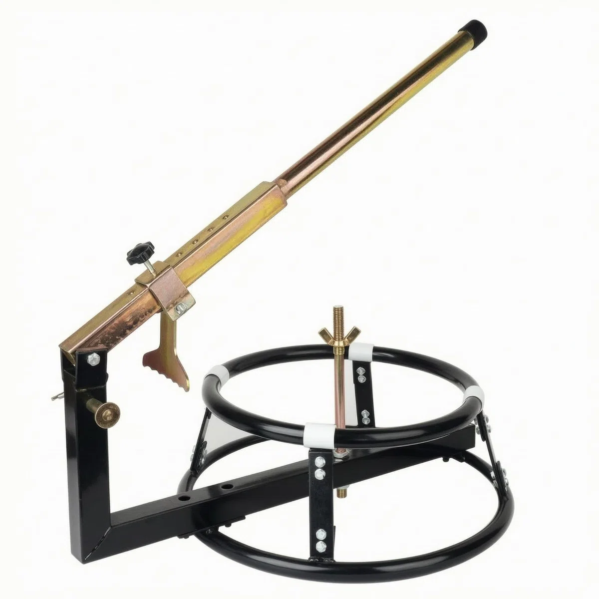 Ronyme Démonte-Pneu Bécane Robuste Socle Circulaire Stable, Résistant, Démonte-Pneu, pr Atelier, Garage, Motards, Mécanicie