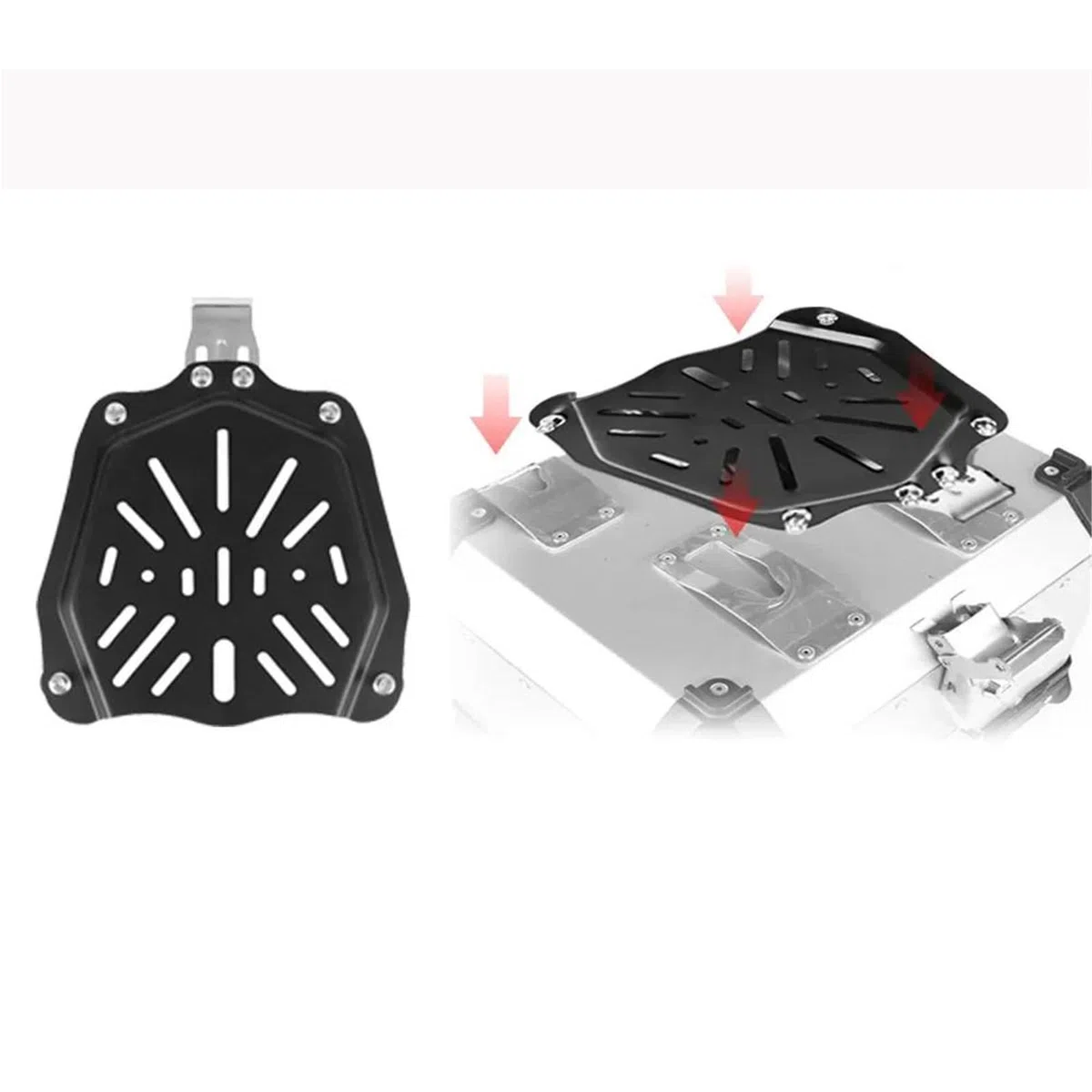 Boîte à Bagages pour BMW R1200GS LC R1250GS pour H-Onda CRF1000L CRF1100L Adventure Valise Arrière De Moto en Aluminium, Coffre Rangement, Boîte À Outils, Voyage(36L Silver X Box)