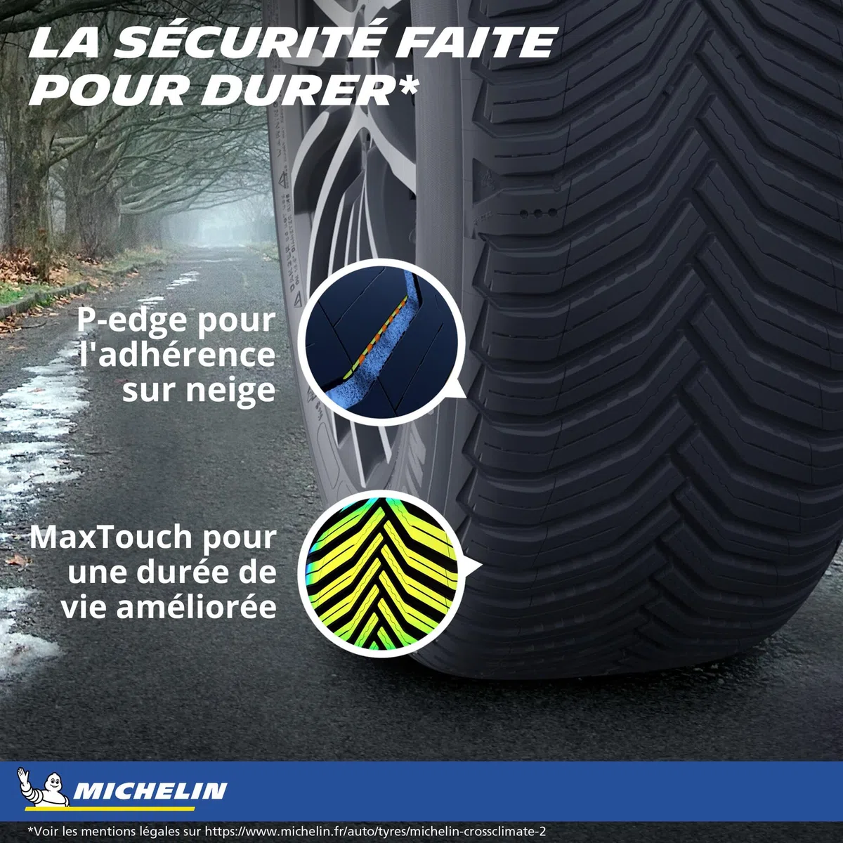 Pneu Toutes Saisons Michelin CROSSCLIMATE 2 215/55R18 95H