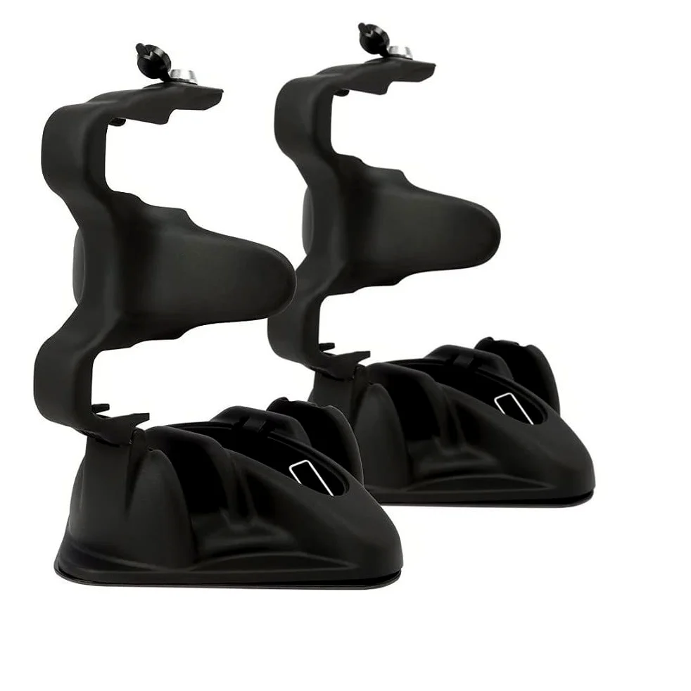 Compatible avec Fiat Panda porte-skis magnétique universel pour toit de voiture non en verre, 2 paires de skis porte-skis homologué aimanté noir