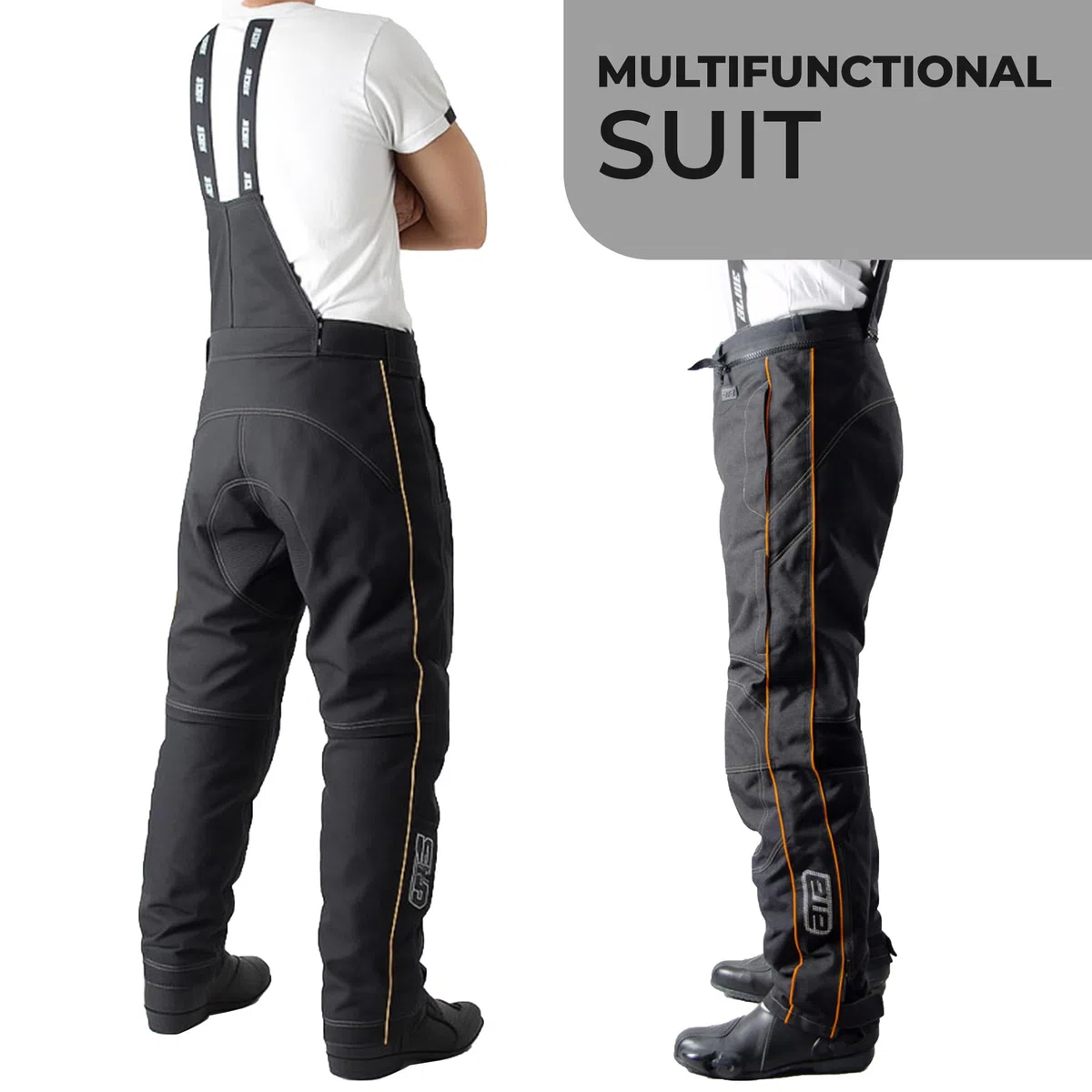 Combinaison de moto en cuir 2 pièces - Combinaison de course de moto en cuir de qualité supérieure - Légère, CE niveau 2